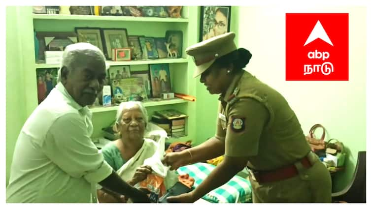 Mayiladuthurai district police inspector meet senior citizens - TNN “காவல்துறை உங்கள் நண்பன்” -  சொல்லுக்கு இலக்கணமாக செயல்படும் காவலர்கள் - மயிலாடுதுறையில் நெகிழ்ச்சி..!