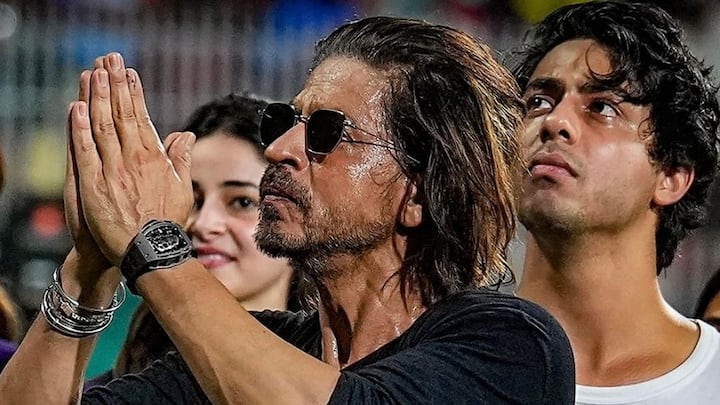 Shah Rukh Khan celebrated the victory of his team, Kolkata Knight Riders, after their triumph over Sunrisers Hyderabad in the IPL final held in Chennai on Sunday.