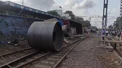रेल्वे ट्रॅकवरुन मालगाडीचे डबे घसरले, मुंबईकडे जाणारी वाहतूक विस्कळीत