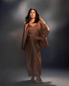 Kareena Kapoor Rocks The Summer Slip Dress With Brown Blazer, See All Pics