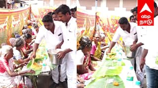 தூய்மை பணியாளர்களுக்கு வாழையிலை விருந்து... உலக பட்டினி தினத்தில் தவெக அசத்தல்