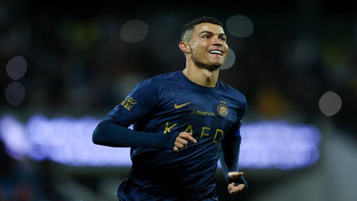 Cristiano Ronaldo shattered the all-tim record for most goals scored in a single Saudi Pro League season. He achieved the feat when during Al-Nassr's final game of the season. (Image Credit: Getty)