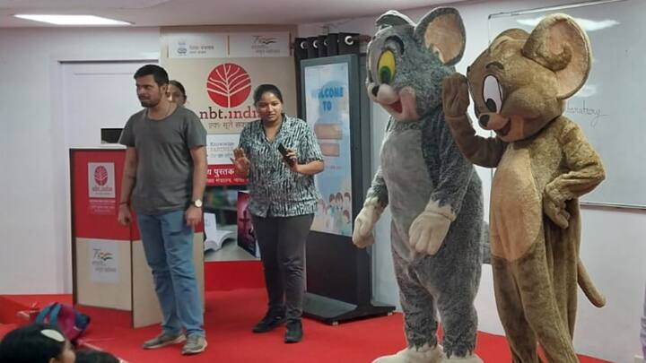During the summer camp, the children appeared to have a great time with their favourite cartoon characters, Tom and Jerry. (Photo: Divyadeep Singh/ABP LIVE)