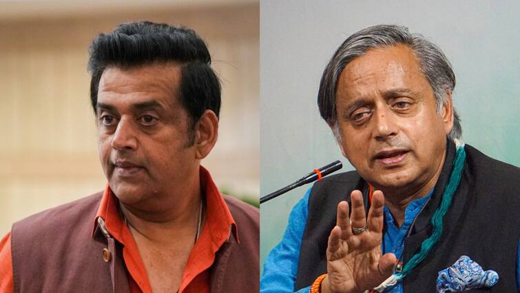 Ravi Kishan Shashi Tharoor Angrez jibe BJP Congress lok sabha polls video 'They Come To India Only Before Elections': Watch Ravi Kishan's 'Angrez' Jibe At Shashi Tharoor