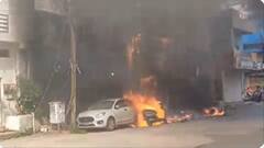 जगदलपुर में कपड़े की दुकान में लगी भीषण आग, बाहर खड़ी कार और स्कूटी भी जली