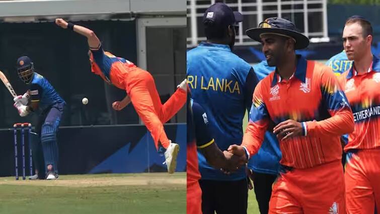 Netherlands cause major upset in T20 World Cup warm-up match beat Sri Lanka by 20 runs NED vs SL: ટી-20 વર્લ્ડકપ અગાઉ મોટો ઉલટફેર, નેધરલેન્ડ્સે શ્રીલંકાને આપી હાર