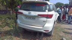 करण भूषण सिंह के काफिले का एक्सीडेंट, दो की मौत, महिलाएं घायल, तस्वीरों में देखें भयावह हादसा