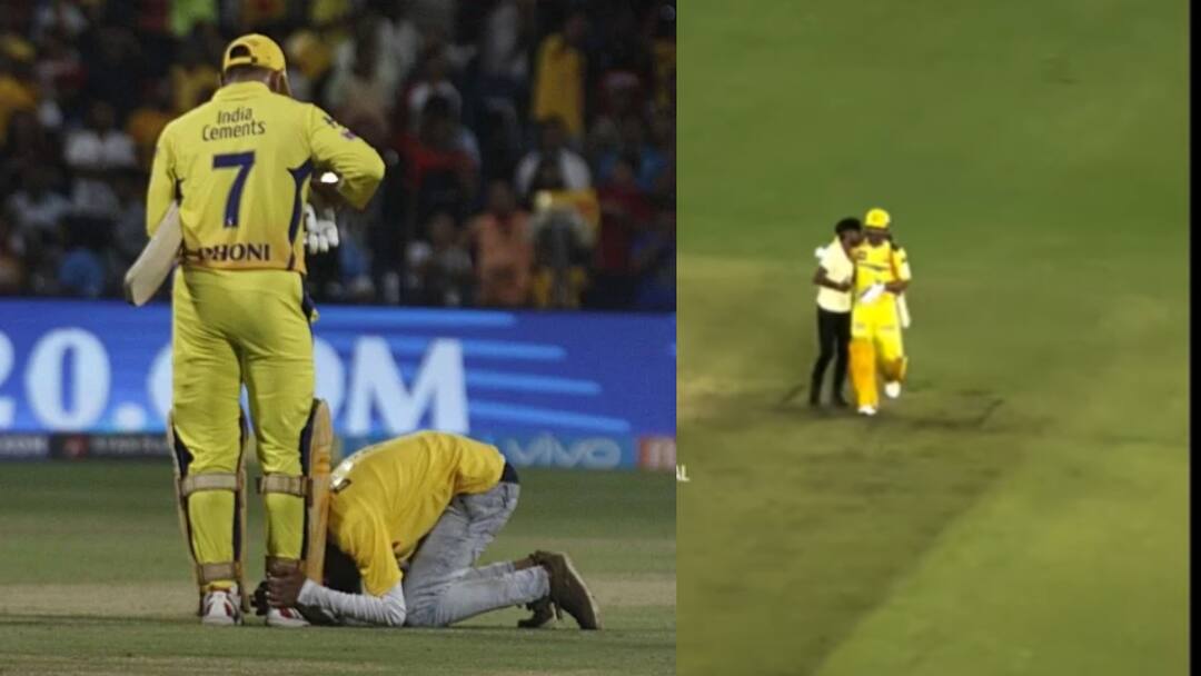 MS Dhoni: धोनी के छुए थे पैर, अब फैन ने किया भयानक बीमारी का खुलासा; 'थाला' की दरियादिली देख आंखें हो जाएंगी नम ms dhoni promised to take care of nose surgery pitch invader csk vs gt ipl 2024 match narendra modi stadium MS Dhoni: धोनी के छुए थे पैर, अब फैन ने किया भयानक बीमारी का खुलासा; 'थाला' की दरियादिली देख आंखें हो जाएंगी नम