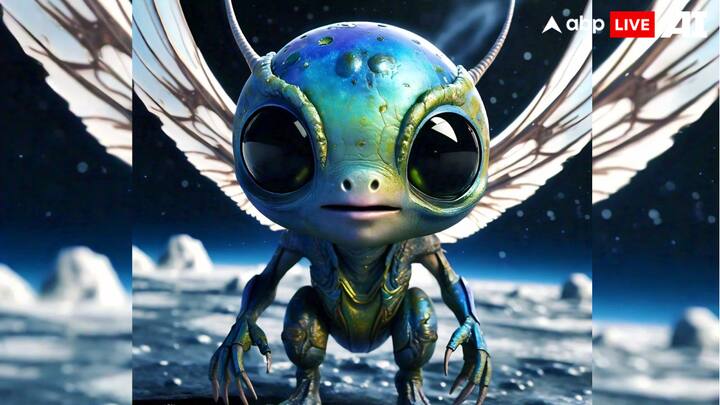 7वें नंबर पर अरुण है. इस ग्रह को आप अंग्रेजी में Uranus के नाम से जानते होंगे. अन्य ग्रहों के मुकाबले एआई ने इस ग्रह के जीव को छोटा बनाया है. वहीं इस जीव के पंख भी दिखाई दे रहे हैं.