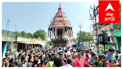 Mayiladuthurai Therizhandur perumal temple car festival - TNN 1500 ஆண்டுகள் பழமை வாய்ந்த  ஸ்ரீ ஆமருவியப்பன் பெருமாள் கோயில் திருத்தேரோட்டம் கோலாகலம்