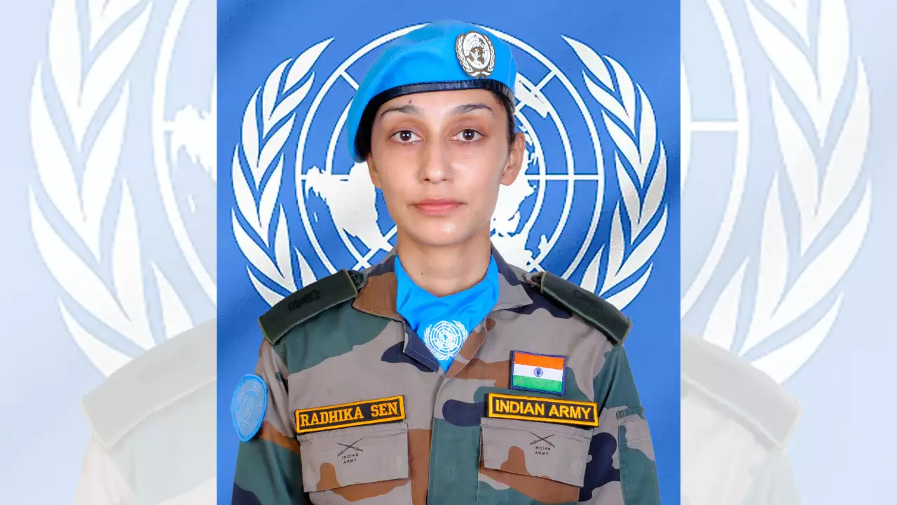 Major Radhika Sen of India to receive prestigious 2023 UN Military Gender Advocate of the Year Award Radhika Sen: ਕੌਣ ਹੈ ਮੇਜਰ ਰਾਧਿਕਾ ਸੇਨ? UN ਅਜਿਹਾ ਕਰਨ ਵਾਲੇ ਦੂਜੇ ਭਾਰਤੀ ਅਧਿਕਾਰੀ ਨੂੰ ਕਰੇਗਾ ਸਨਮਾਨਿਤ