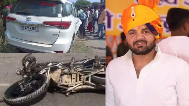 Brij Bhushan Singh Son karan Bhushan singh Fortuner Car In Convoy Of  Hits Bike 2 Killed Karan Bhushan Singh: உத்தரபிரதேசத்தில் பரபரப்பு; பாஜக வேட்பாளர் கார் மோதி 2 பேர் பலி; என்ன நடந்தது?