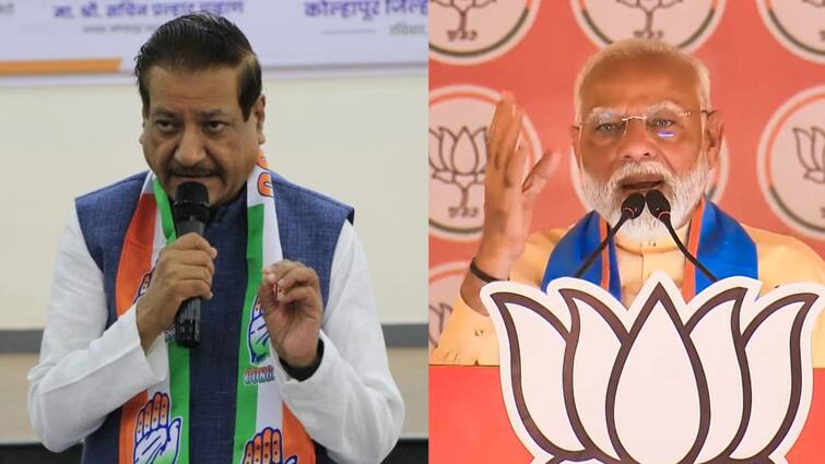 Prithviraj Chavan Slams Pm Modi on his Mahatma Gandhi Statement  Maharashtra Marathi News Prithviraj Chavan: पंतप्रधान मोदींचं संतुलन बिघडलंय, गांधीजींबाबत त्यांचं वक्तव्य म्हणजे देशाचे दुर्दैव : पृथ्वीराज चव्हाण