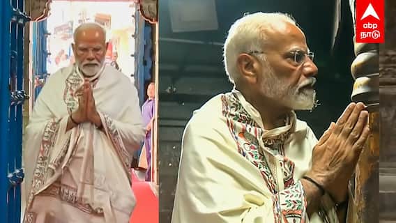 Modi at Bhagavathy amman temple | ”தாயே வெற்றியை கொடு” பகவதி அம்மனிடம் உருகிய மோடி