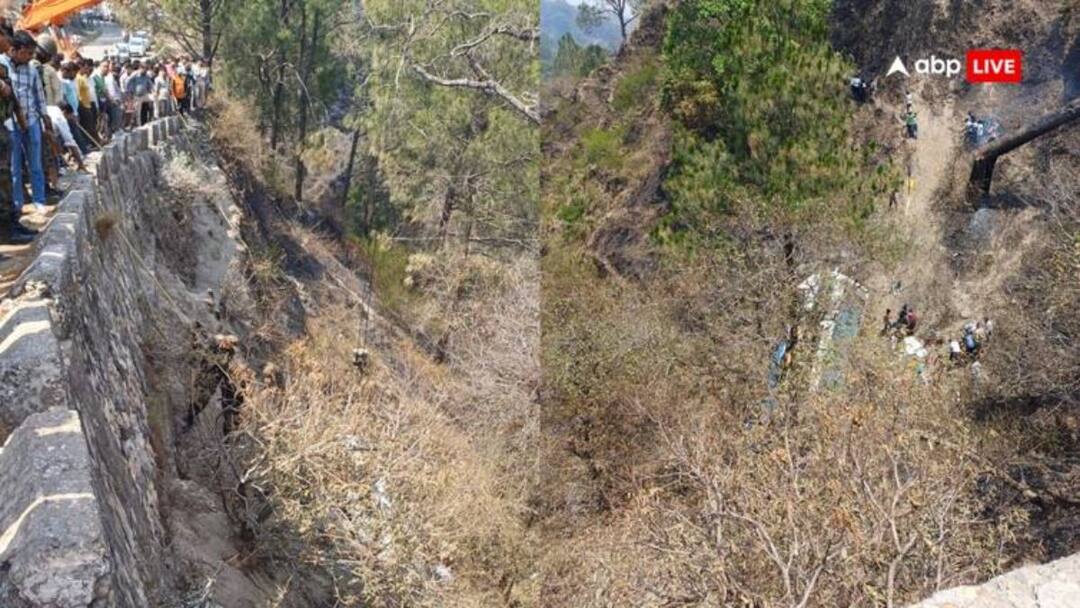 15 people were killed when a bus full of pilgrims fell into a 150 feet deep gorge in Jammu district Jammu Bus Accident : जम्मूमध्ये भीषण अपघात, बस 150 फूट खोल दरीत पडली, 15 जणांचा दुर्दैवी अंत