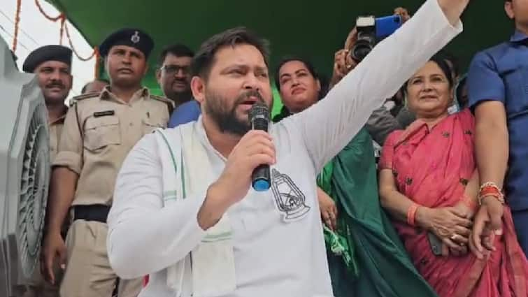 Bihar Tejashwi Yadav public meeting in favour of RJD candidate in Jehanabad lok sabha elections 2024 ANN Elections 2024: 'बोलने न दीजिए चार तारीख तक ही ना...', आखिर चिराग पासवान पर ऐसा क्यों बोले तेजस्वी यादव?