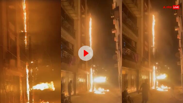 Delhi Saket Massive Fire in IGL Pipeline Blaze Erupts Outside a House No Casualties Reported ann Watch: दिल्ली के साकेत में IGL गैस पाइप लाइन में आग से दहशत में आए लोग, देखें Video Viral