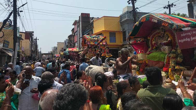 Thanjavur Vennarangarai shrines there is a festival Today - TNN தஞ்சை வெண்ணாற்றங்கரை சன்னதிகளில் இன்று விடையாற்றி உற்சவம்