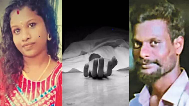 illegal couple committed suicide after sending a message to their friend near chennai சென்னை : திருமணத்தை மீறிய உறவில் இருந்த ஜோடி.. தோழிக்கு மெசெஜ் அனுப்பி விட்டு தற்கொலை