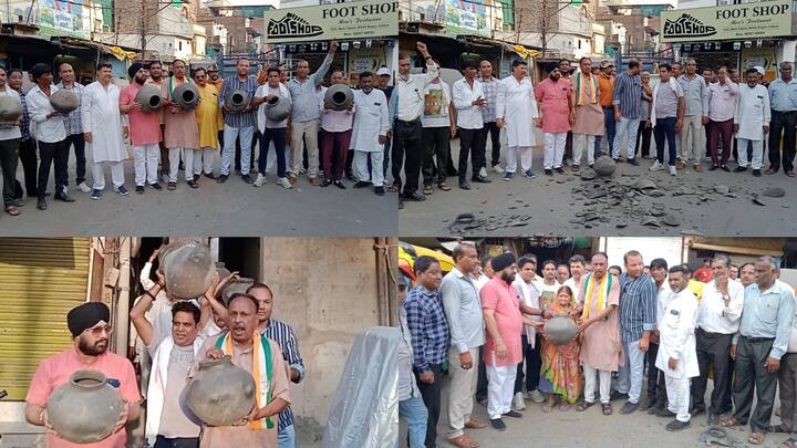 Congress Workers Protest: इंदौर शहर में कांग्रेस ने जनसंपर्क अभियान चलाकर लोगों की शिकायतें सुनीं. आम जनता ने पीने के पानी और बिजली कटौती की समस्याएं बताते हुए नगर निगम के खिलाफ विरोध प्रदर्शन किया.