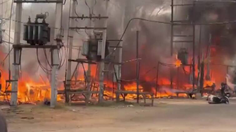 Punjab Fire In Patiala Caught On Cam: Massive Fire Engulfs Market In Punjab's Patiala