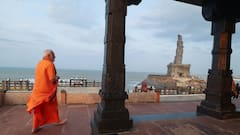 First Pics Of PM Modi Meditating In Kanyakumari As He Begins His 45-Hour Meditation