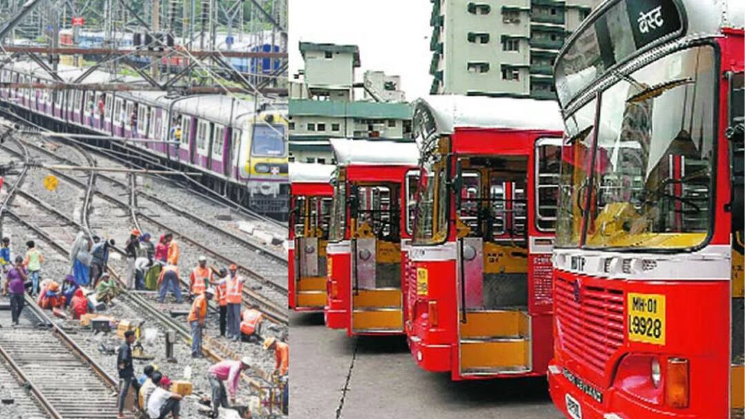 Mumbai Local Train: मध्य रेल्वेच्या जम्बो ब्लॉकमुळे प्रवाशांची कोंडी, मुंबईतील या मार्गांवर धावणाऱ्या बेस्टच्या अतिरिक्त बसेस, जाणून घ्या तपशील Central Railway jumbo block special BEST buses in Mumbai Mumbai Local Train: मध्य रेल्वेच्या जम्बो ब्लॉकमुळे प्रवाशांची कोंडी, मुंबईतील या मार्गांवर धावणाऱ्या बेस्टच्या अतिरिक्त बसेस, जाणून घ्या तपशील