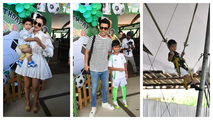 Actor Tusshar Kapoor on Friday hosted a grand birthday party for his son Laksshya in Juhu, which was attended by the children of many Bollywood celebrities.