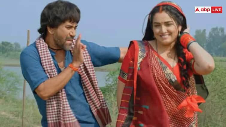 Nirahua Amrapali Dubey Romantic bhojpuri song Maroon Color Sadiya trending on youtube and instagram reels 'मरून कलर सड़िया' में निरहुआ-आम्रपाली की जोड़ी ने फिर उडाया गर्दा, यू्ट्यूब पर बना दिया ये रिकॉर्ड