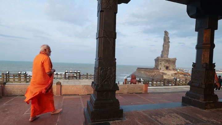 சுவாமி விவேகானந்தர் தியானம் செய்த விவேகானந்தர் பாறை நினைவிடத்தில் பிரதமர் நரேந்திர மோடி நேற்று (30.05.2024) முதல் தியானம் செய்து வருகிறார். அது தொடர்பான புகைப்படங்கள் பாரதிய ஜனதா கட்சி தனது எக்ஸ் தளத்தில் வெளியிட்டுள்ளது.