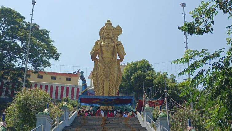 Travel With ABP Nadupalani Dandayuthapani Murugan Kovil malaysia murugan temple near chennai kanchipuram district tnn Travel With ABP: சென்னை அருகே மலேசியா  முருகர்... இயற்கை சூழலில் அமைந்துள்ள பாலதண்டாயுதபாணி கோயில் - எங்கே உள்ளது தெரியுமா?