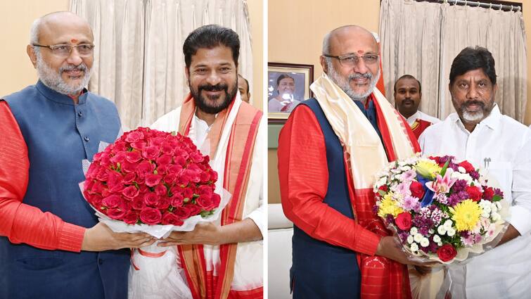 CM Revanth Reddy invited Governor Radhakrishnan for Telangana Formation Day 2024 Telangana Formation Day: గవర్నర్‌ రాధాకృష్ణన్‌తో సీఎం రేవంత్ సమావేశం- తెలంగాణ ఆవిర్భావ వేడుకలకు ఆహ్వానం