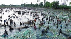 Madurai Fishing Festival : மதுரை கள்ளந்திரி மீன்பிடி திருவிழாவில் பங்கேற்ற ஆயிரக்கணக்கான மக்கள்!