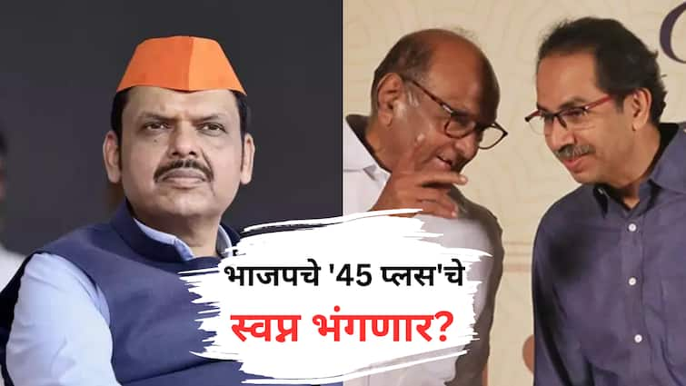 ABP Cvoter Exit Poll Results 2024 bjp mahayuti seats may decrease compare to 2019 vs maha vikas aghadi maharashtra election marathi ABP Cvoter Exit Poll : भाजपचे '45 प्लस'चे स्वप्न भंगणार? भाजप आणि महायुतीच्या जागा घटणार असल्याचा एक्झिट पोलचा अंदाज