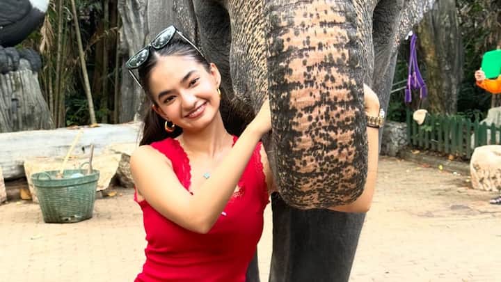 Anushka Sen is in Bangkok. The actor shared pictures from her trip to the Safari World on Gram and we simply cannot cannot enough