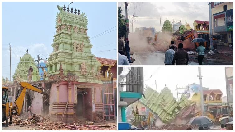 Two temples built by occupation in Kallakurichi were demolished - TNN இடித்து தள்ளப்பட்ட இரண்டு கோயில்கள் -  கள்ளக்குறிச்சியில் பரபரப்பு