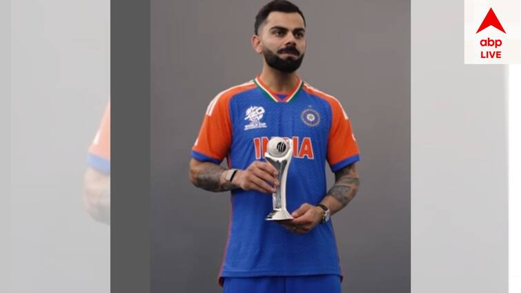 Indian Star Cricketer Virat Kohli receives ICC ODI Player of the Year 2023 award Virat Kohli: ২০২৩ আইসিসি ওয়ান ডে প্লেয়ার অফ দ্য ইয়ার পুরস্কার পেলেন বিরাট