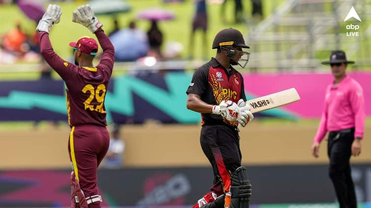 T20 World Cup WI vs PNG Match Highlights West Indies won by 5 wickets against Papua New Guinea