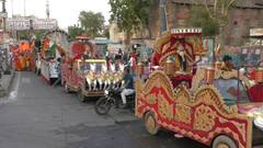 Photos: भरतपुर में धूमधाम से निकाली गई भगवान परशुराम की शोभायात्रा, महापुरुषों की झांकियों ने मोहा मन