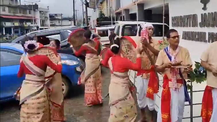 Celebrations Begin At BJP's Arunachal Office As Party Crosses Halfway Mark