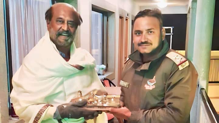 The Uttarakhand Police recently honored actor Rajinikanth during his visit to the sacred shrines of Kedarnath and Badarinath earlier this week.
