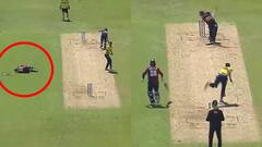 गेंद लगने से चोटिल हुआ बल्लेबाज़ तो गेंदबाज़ ने नहीं किया रनआउट, देखें वीडियो