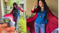 Manju Warrier:ஜாலியாக போஸ் கொடுத்த அசுரன் பட நடிகை - லேட்டஸ்ட் க்ளிக்ஸ்!