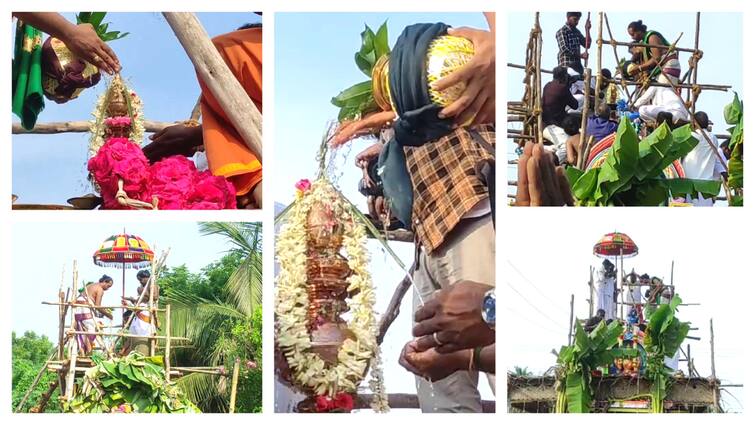 Mayiladuthurai Tarangambadi fishing village five temples Kumbabhishekam  festival same time - TNN மீனவ கிராமத்தில் ஒரே சமயத்தில் 5 கோயில்களில் கும்பாபிஷேகம் - பல்லாயிரக்கணக்கான பக்தர்கள் பங்கேற்பு