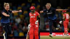 नामीबिया की टाइट गेंदबाज़ी, 109 रनों पर ढेर हुई ओमान, रुबेन ट्रम्पेलमैन ने चटकाए 4 विकेट