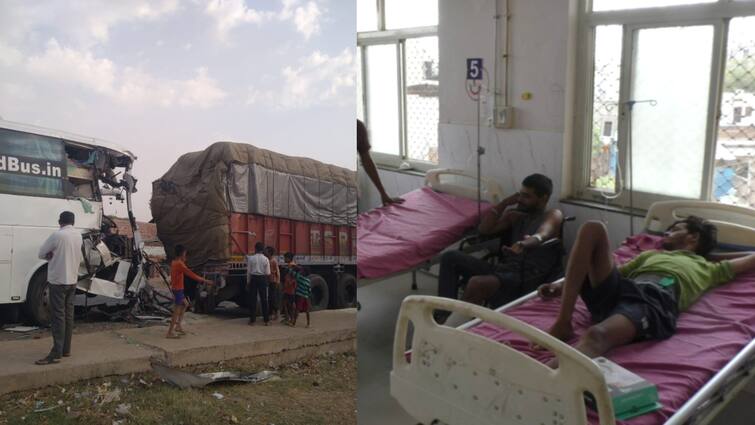 Bharatpur Road Accident bus collided with a parked truck 37 passengers injured 5 referred to Jaipur ann भरतपुर में खड़े ट्रक से टकराई तेज रफ्तार बस, 37 यात्रियों को आई चोट, गंभीर रूप घायल जयपुर रेफर