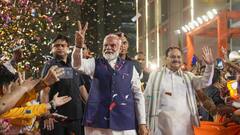 PM Modi Delivers A Victory Speech At BJP Headquarters, Calls It 'Triumph Of World's Biggest Democracy'—IN PICS