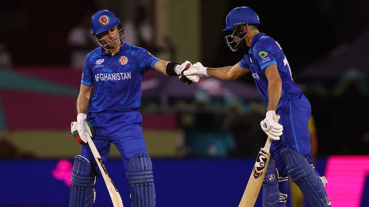 अफगानिस्तान के सलामी बल्लेबाज रहमानुल्लाह गुरबाज और इब्राहिम जादरान ने पहले विकेट के लिए 154 रनों की साझेदारी करके अपनी टीम को शानदार शुरुआत दिलाई। (छवि क्रेडिट: गेटी इमेजेज)