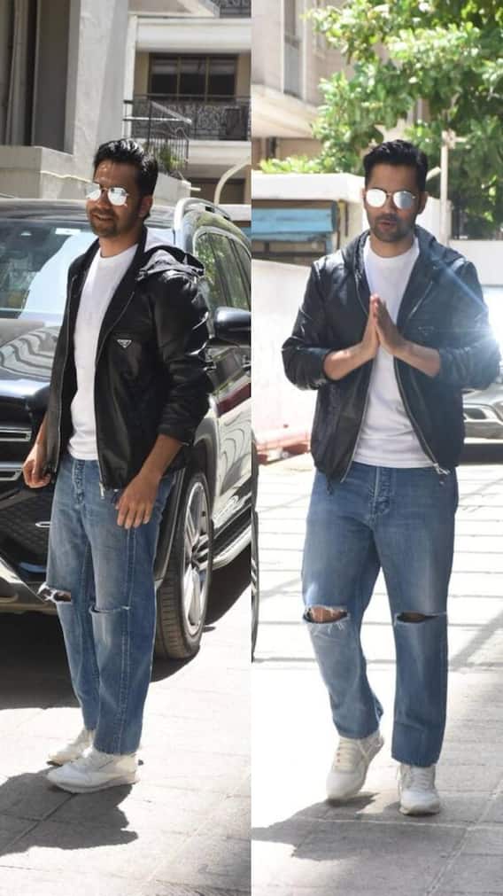 हॉस्पिटल के बाहर स्पॉट हुए वरुण, चेहरे पर बेटी के पिता बनने की झलकी खुशी