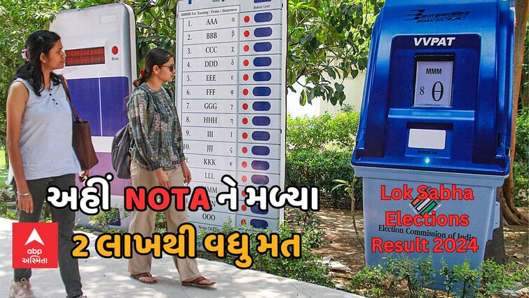 Indore Lok Sabha Elections Results 2024 NOTA gets over 2 lakh votes in Indore and also creates these 3 records Indore Lok Sabha Elections Results 2024: ઈન્દોરમાં બન્યા ત્રણ રેકોર્ડ, નોટાને મળ્યા 2 લાખથી વધુ મત